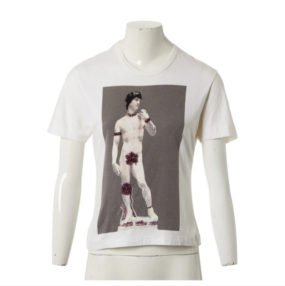 Dolce & Gabbana Very Rare Statue Of David Graphic Shirt Sz 42IT/US Small